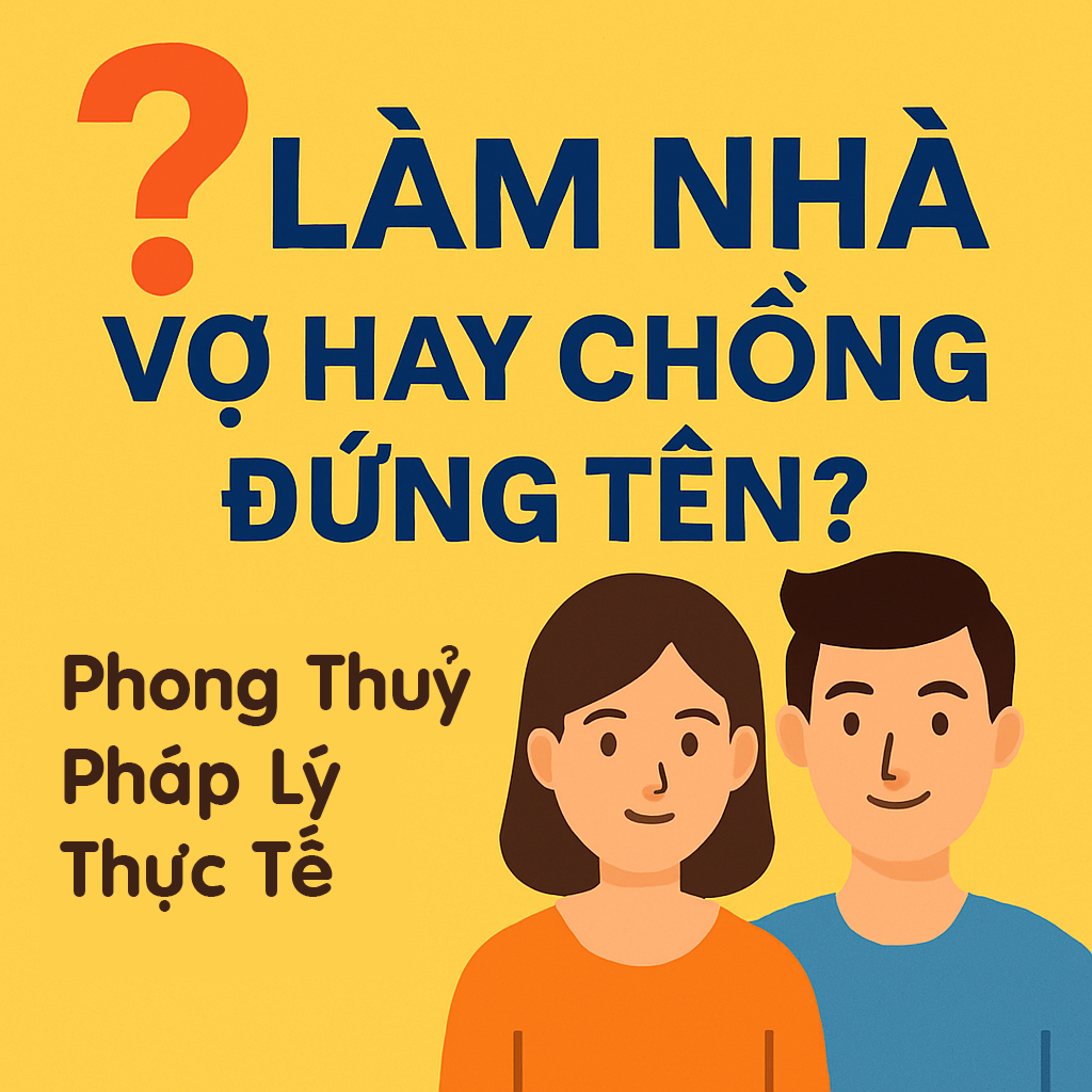 🏡 LÀM NHÀ – VỢ HAY CHỒNG NÊN ĐỨNG TÊN? CHUYỆN TƯỞNG NHỎ NHƯNG ẢNH HƯỞNG LỚN!